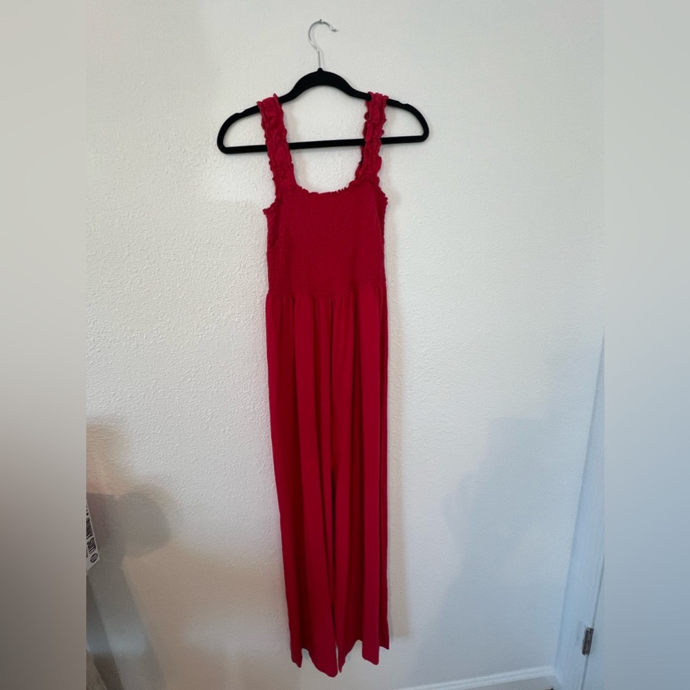 Red Draper James jumpsuit